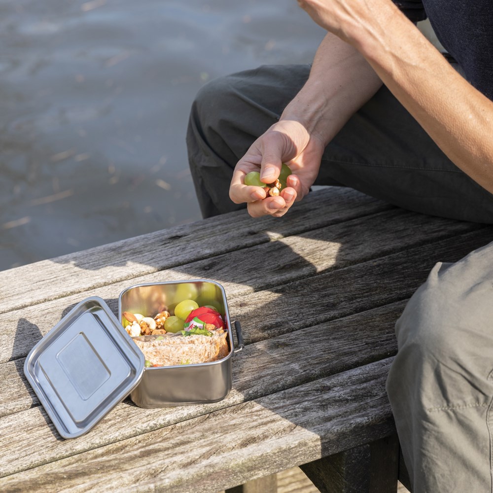 Auslaufsichere Lunchbox aus RCS recyceltem Stainless Steel