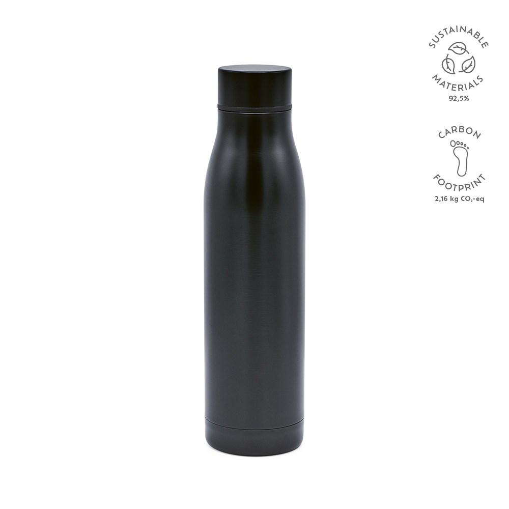 Acuara Trinkflasche recy. Edelstahl 630 ml  - Schwarz