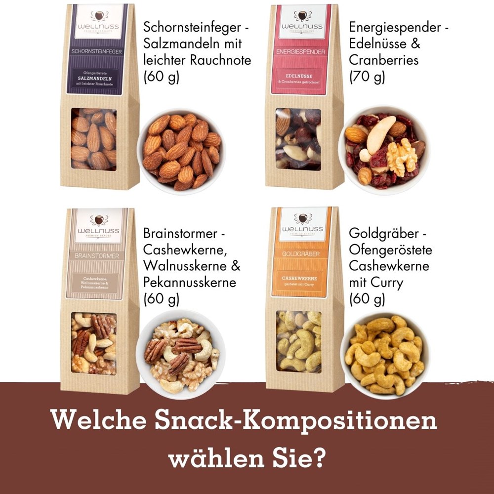 1 Premium Snack im Geschenkkarton (versandfähig)