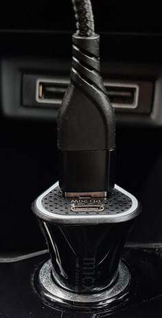 Car Charger "USB-C&A" schwarz