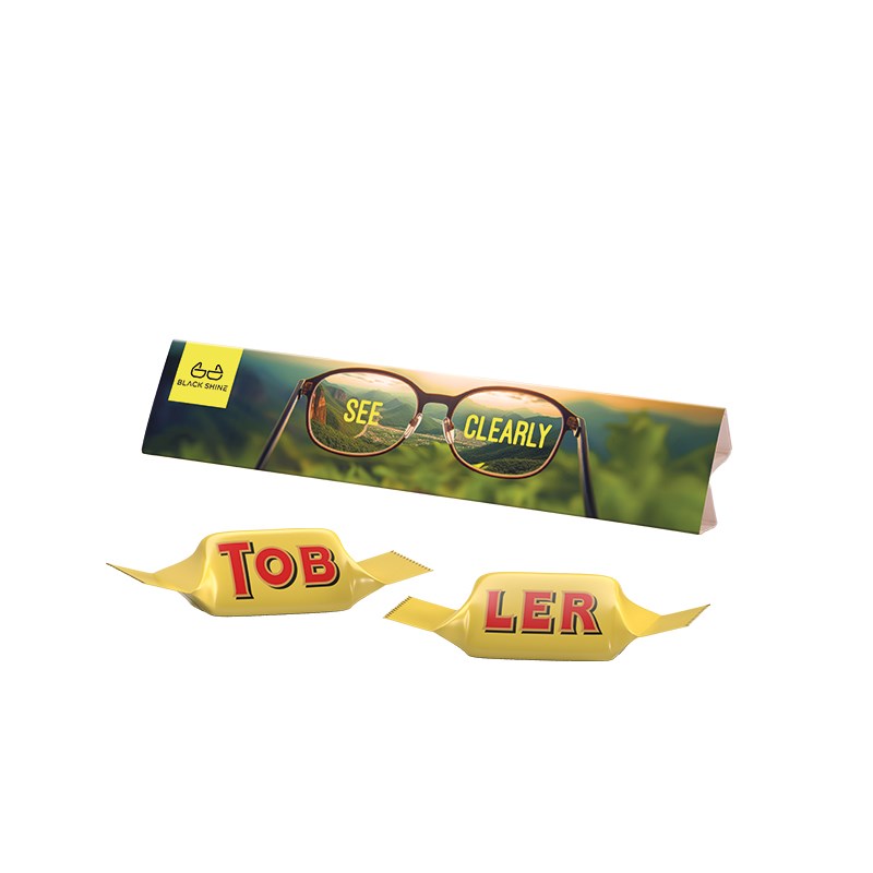 Werbedreieck Long, 2 Toblerone Tiny