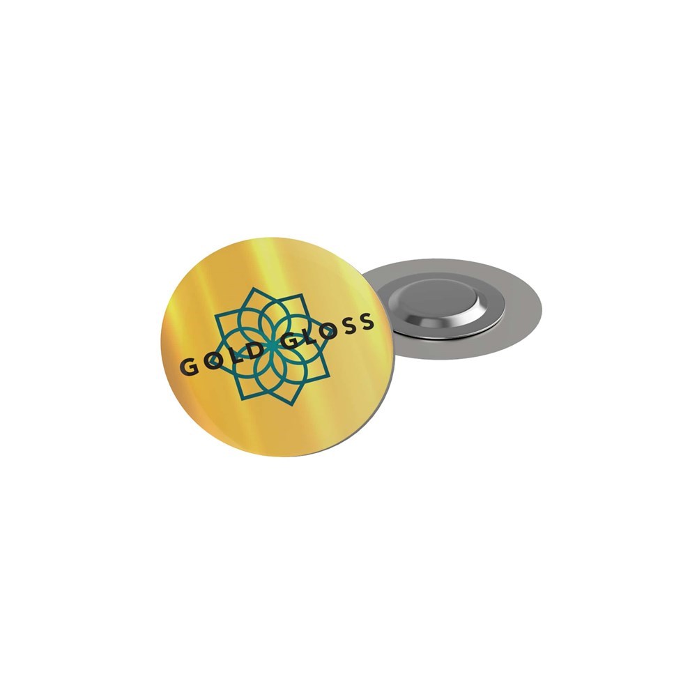 Badge Megan Metal, Round, 50 mm, Magnet, Doming in full color