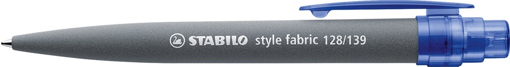 STABILO style fabric Kugelschreiber, grau/transparent blau