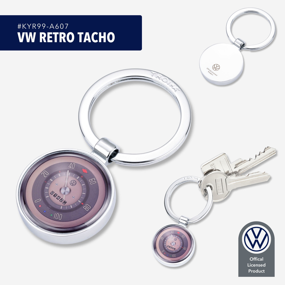 TROIKA Schlüsselanhänger VW RETRO TACHO