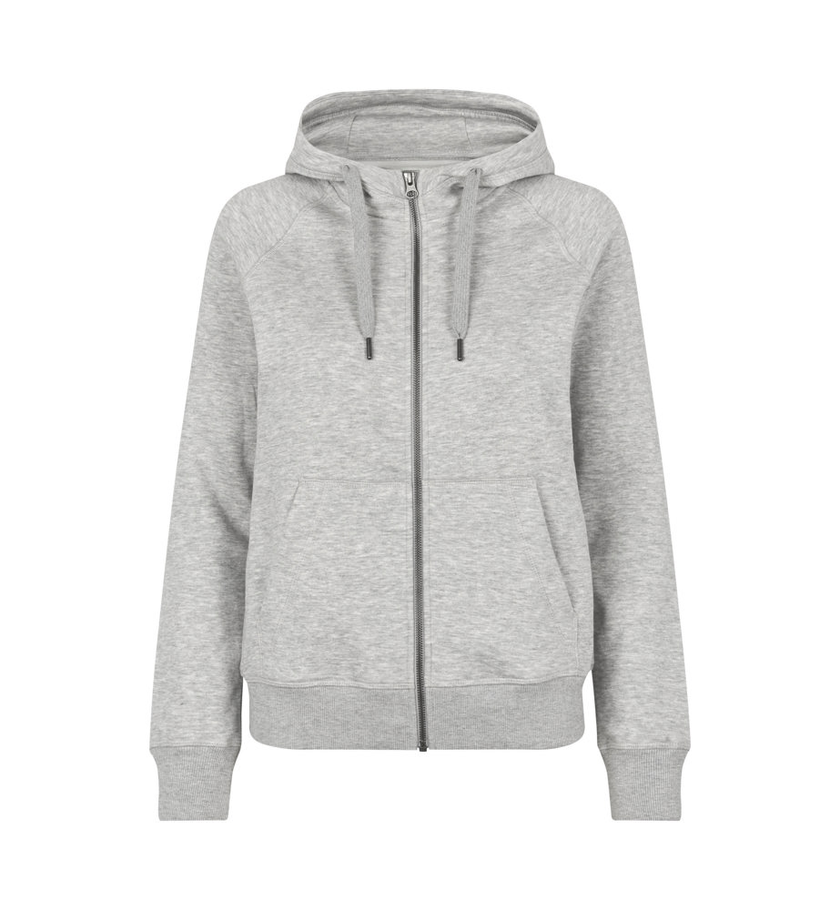 CORE Hoodie | Reißverschluss | Damen - Altgrau meliert (C-201)