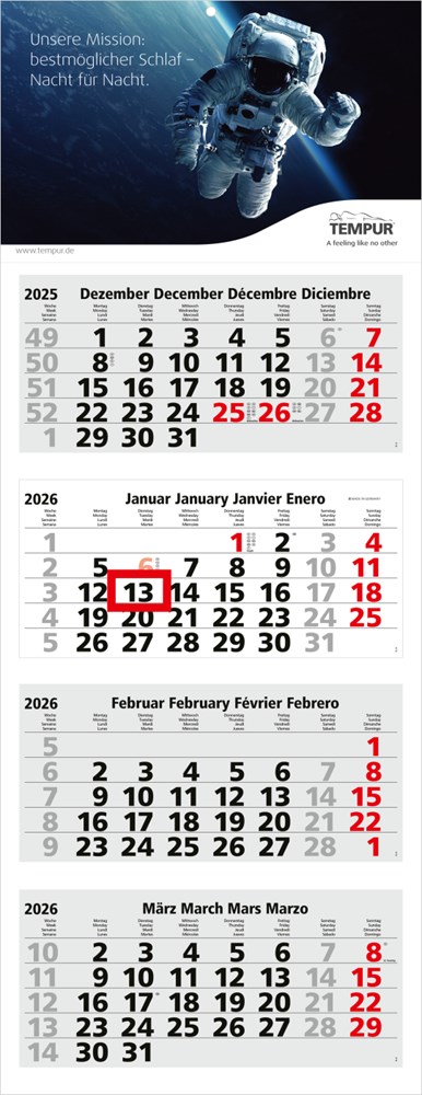 4-Monatskalender Forum Light 4 Bestseller (Mehrblock)