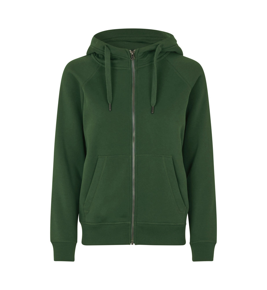 CORE Hoodie | Reißverschluss | Damen - Flaschengrün (C-590)