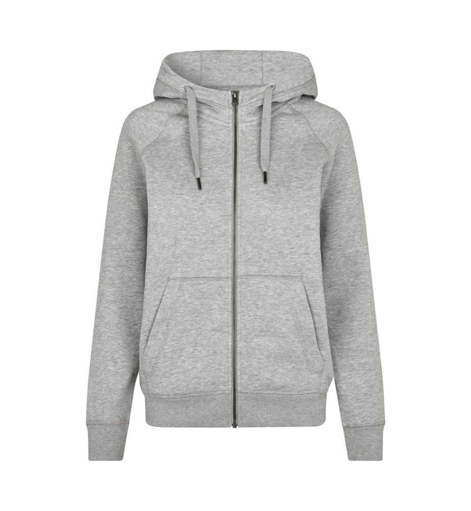 CORE Hoodie | Reißverschluss | Damen - Grau meliert (C-210)