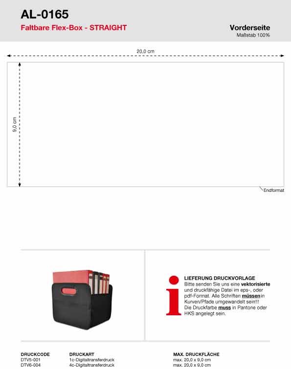 Faltbare Flex-Box STRAIGHT