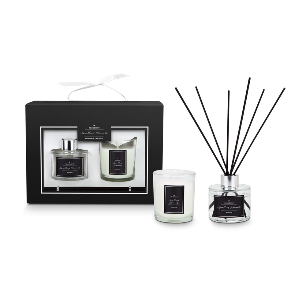 ROMOSCENT® Aroma-Set Sparkling Moments, Raumduft & Aromakerze