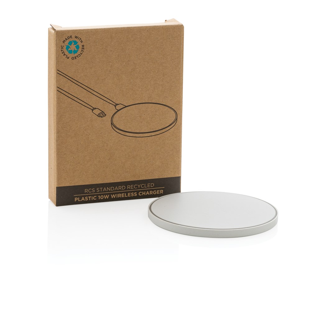 10W Wireless Charger aus RCS Standard recyceltem Kunststoff